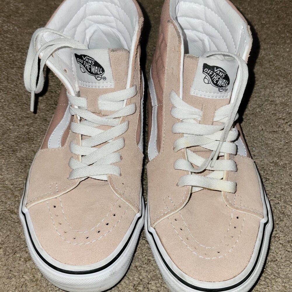 Pink High Top Vans size 4.5/M 6.0/W